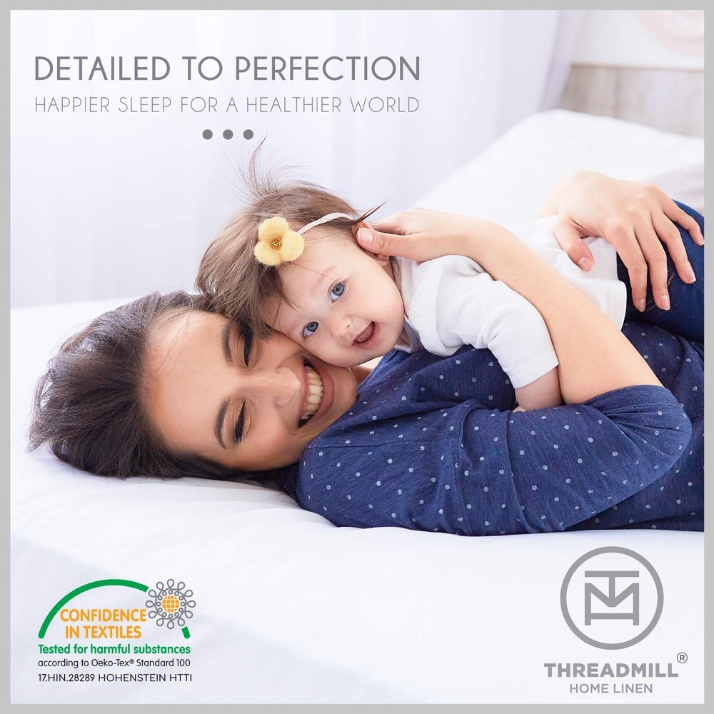 Threadmill Twin Bed-Sheets - 800 Thread Count Jacquard Celine Dark Grey, 100%...