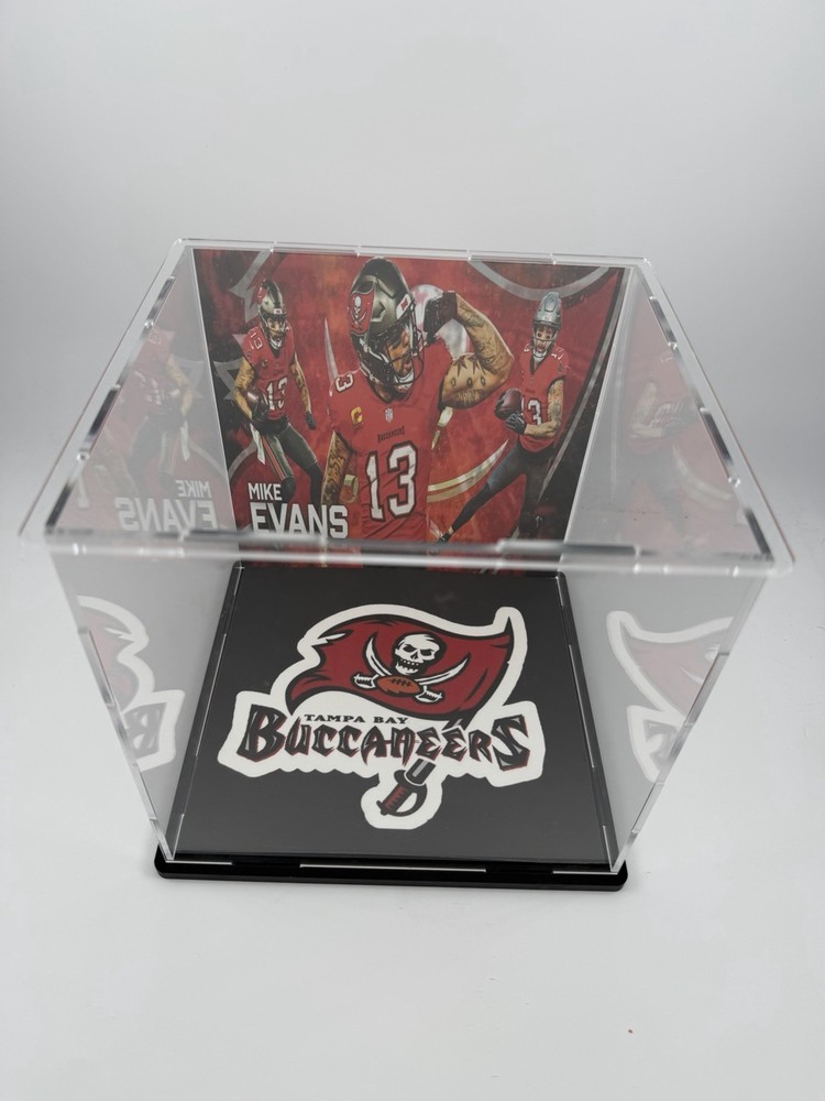 Mike Evans Custom Mini Helmet Display or Card Display - Bucs