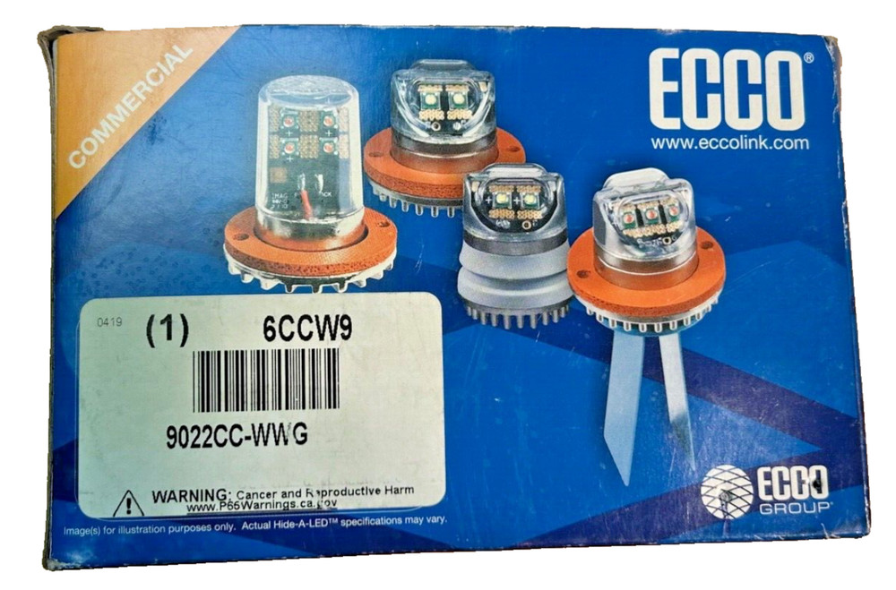 ECCO 9022CC concealed Pop in Hide-A-LED Clear/Clear Directional, warning lights