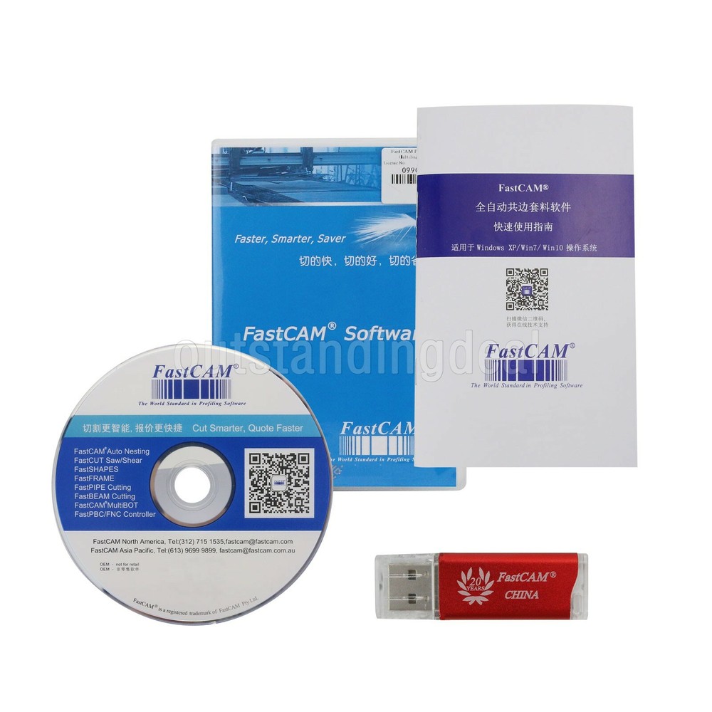 Fastcam Nesting Software Professional version for CNC Plasma Cutting Machine os6