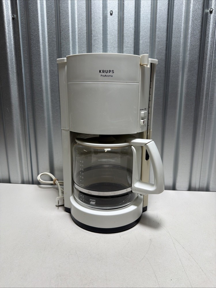 Krups ProAroma Type 452 White 12-Cup Coffee Maker