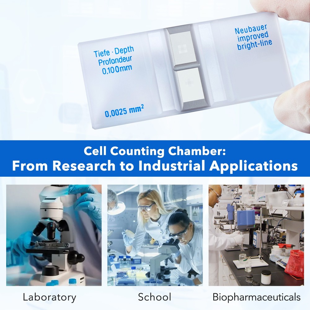 Hemocytometer hemacytometer cell count counting chamber quick US shipping New