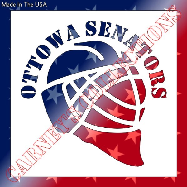 4"x4" Plastic Stencil - Hockey Senators (SC974)