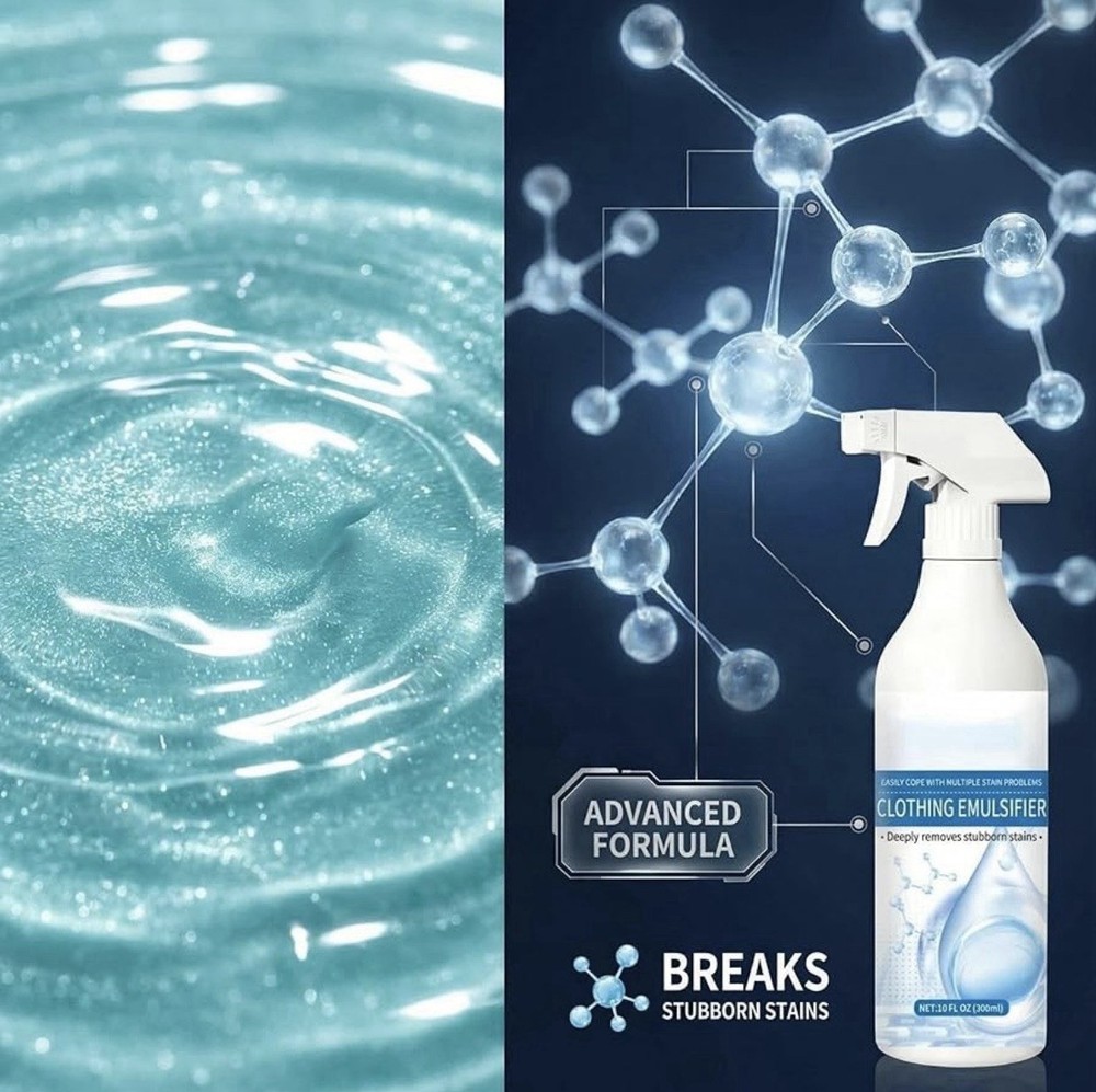 300ML Non Ionic Clothing Emulsifier Stain Remover Spray Active Enzyme Laundry