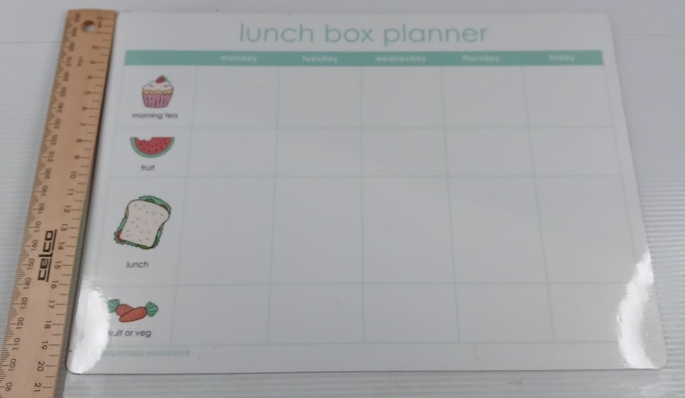 Lunch Box planner magnetic- whiteboard marker erasable