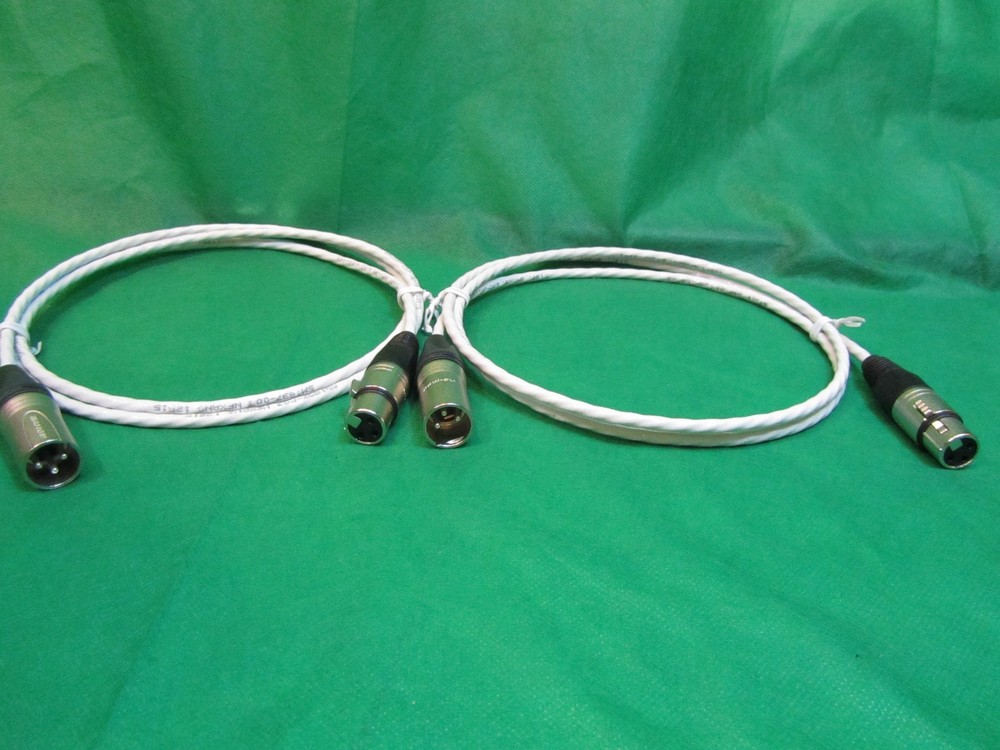 3 FT SILVER PLATED MIL-SPEC MIC BALANCED XLR INTERCONNECT FOR KRELL AMPLIFIERS.