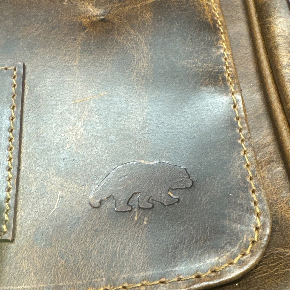 Kodiak Leather laptop Bag Brown