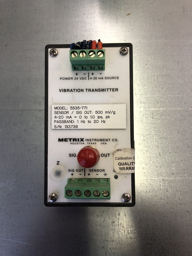 metrix 5535-771 Vibration Transmitter