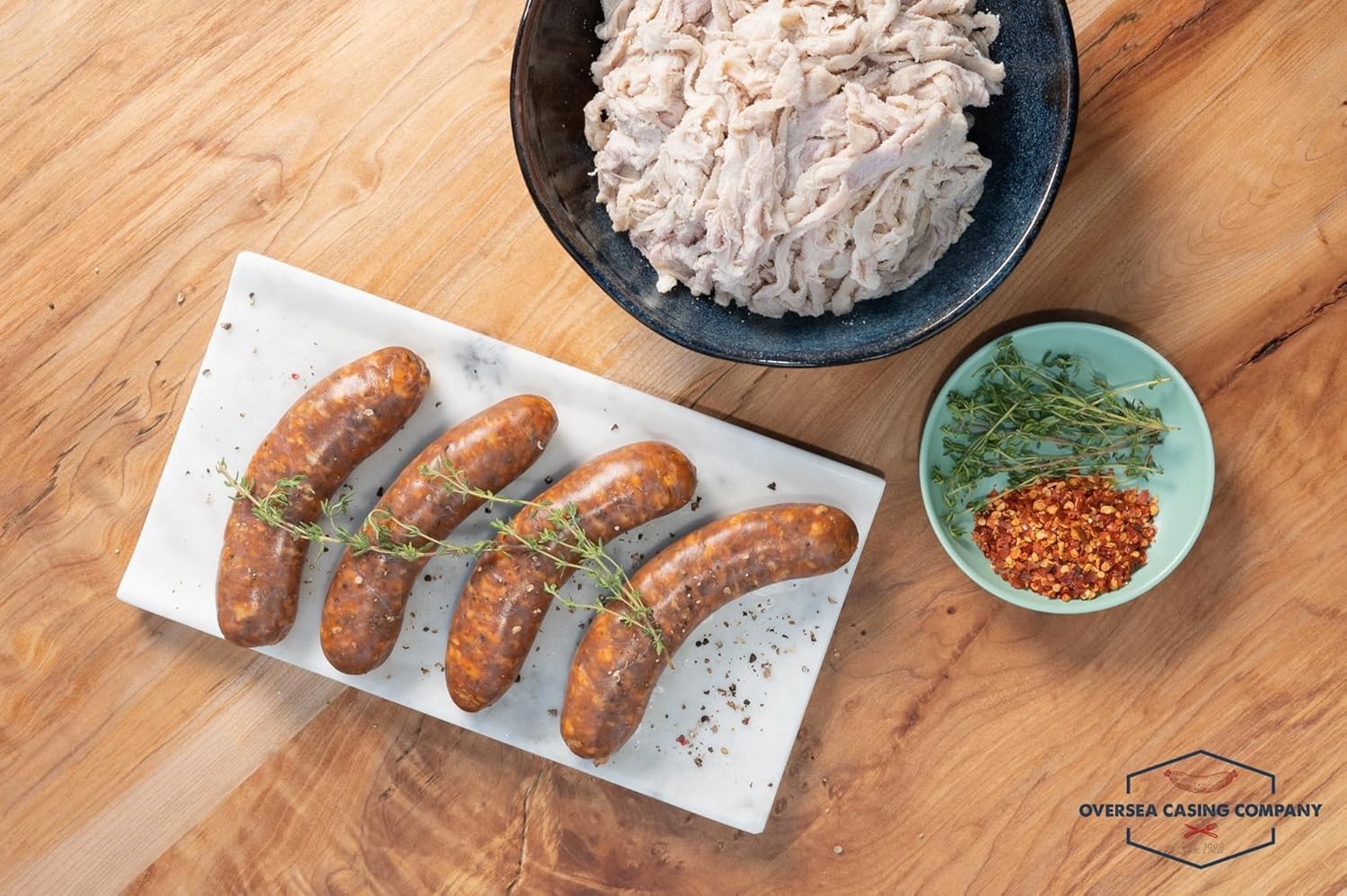 Oversea Casing Co. Natural Hog Casings for Sausage, 8 oz.