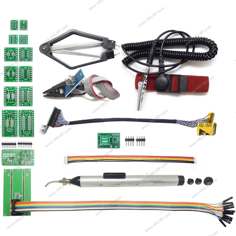 T76 Programmer+49 Adapters Support Eprom ISP BGA Socket Tester Clip Socket XGecu