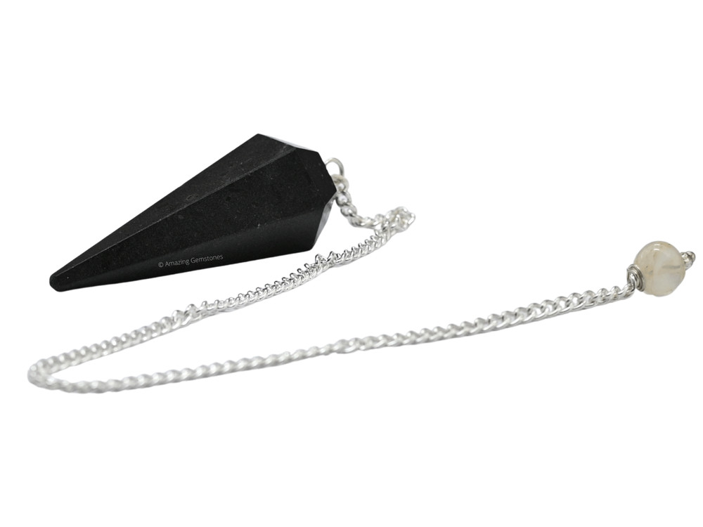 Black Tourmaline Dowsing Crystal Pendulum