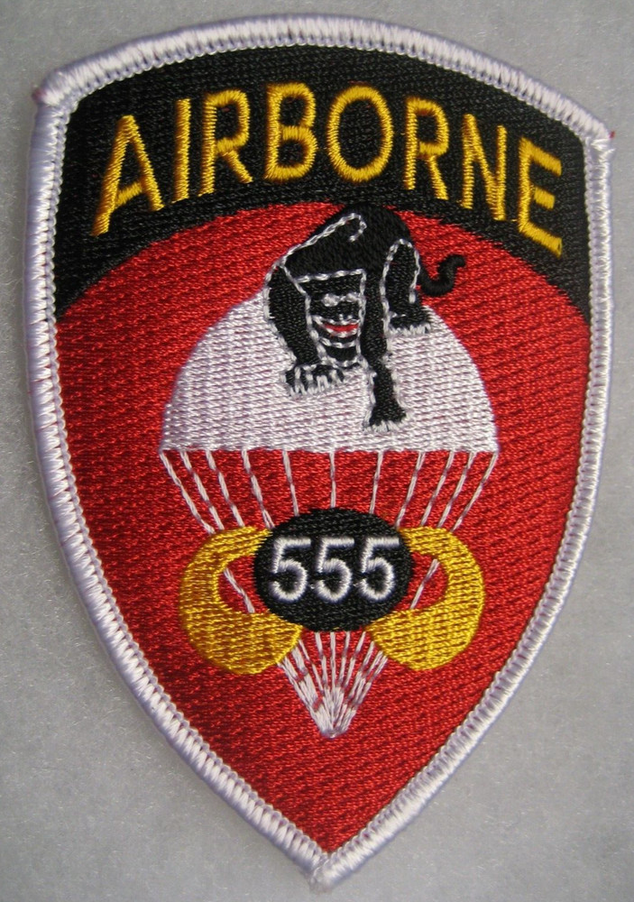 US Army 555th Parachute Infantry Regiment Jacket Pocket Patch