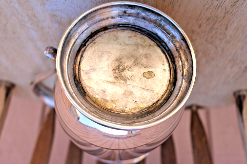 Vintage F.B. Rogers Silverplated Water Pitcher 9.5 Inch