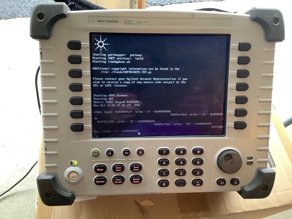Agilent E7495A Wireless Base Station Test Set in real nice shape NO BATTERY
