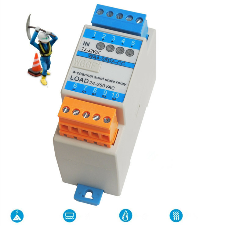 Solid state relay PNP input WA4-05DA-CC 8A DC control AC DC-AC