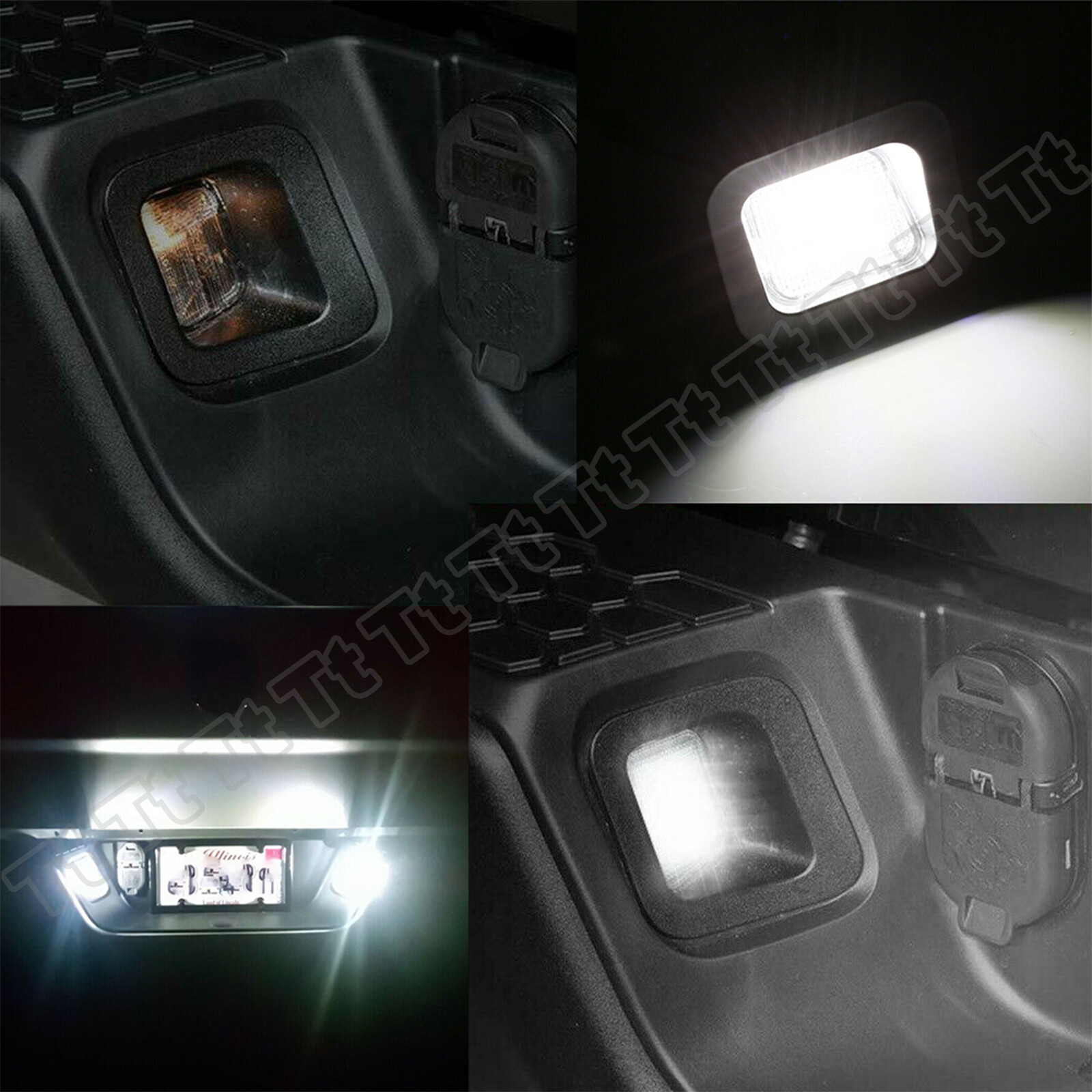 For 2003-2018 Dodge Ram 1500 2500 3500 Rear 38-SMD LED License Plate Lights Lamp