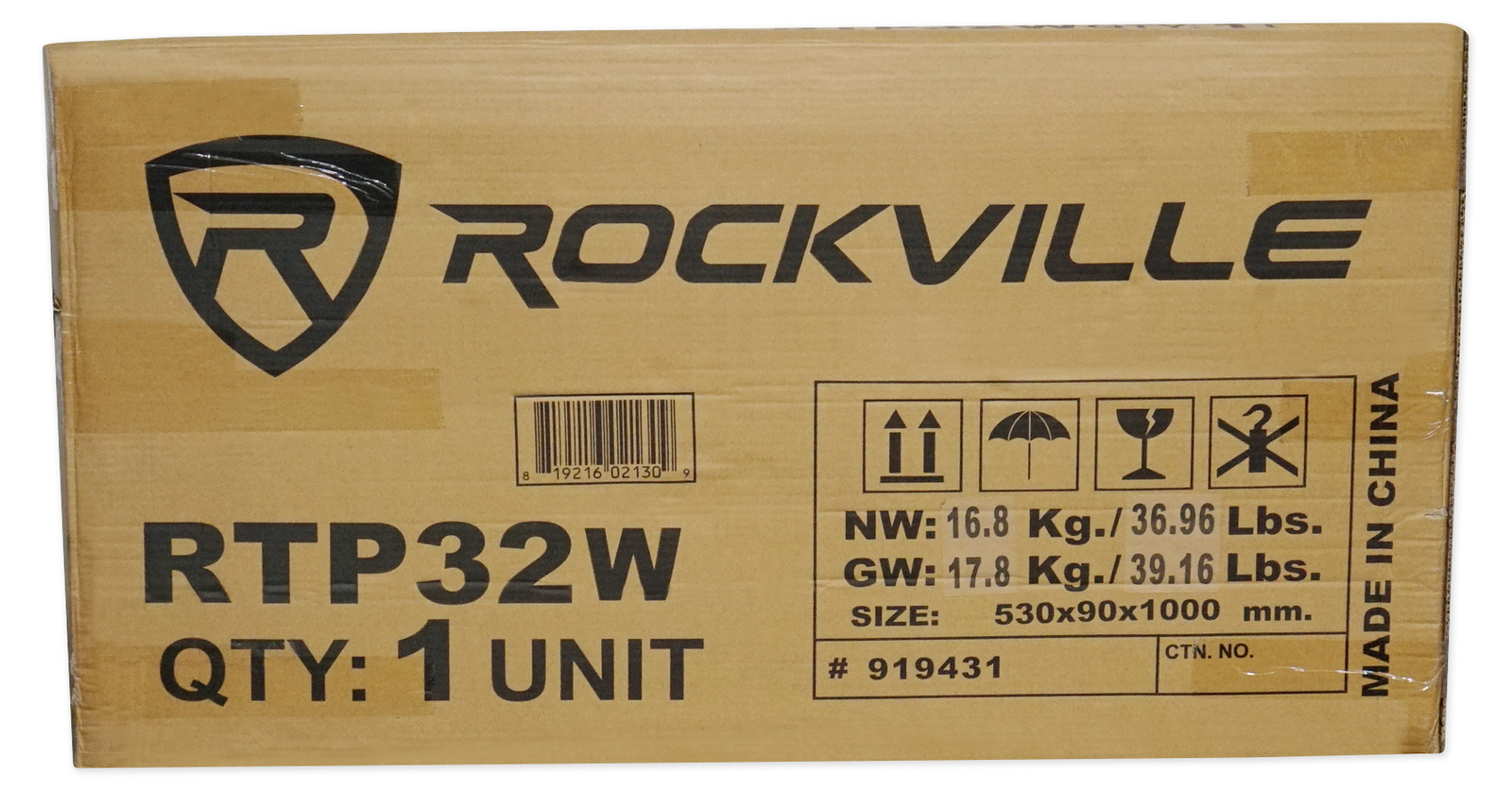 (1) Rockville RTP32W Totem Moving Head Light Stand+Black+White Scrims+Carry Bags
