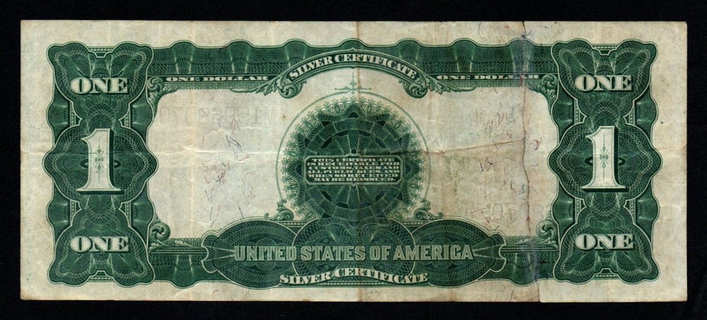 1899 $1 LARGE Size BETTER DATE BELOW VF+ BLACK EAGLE Silver Certificate!