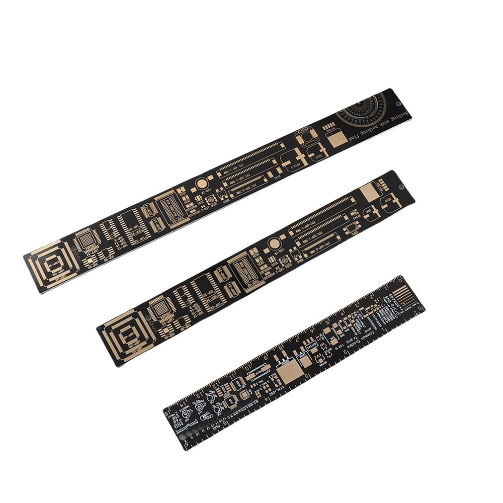 3PCS High Accuracy Multifunctional Printed Circuit Board Engineering Ruler For