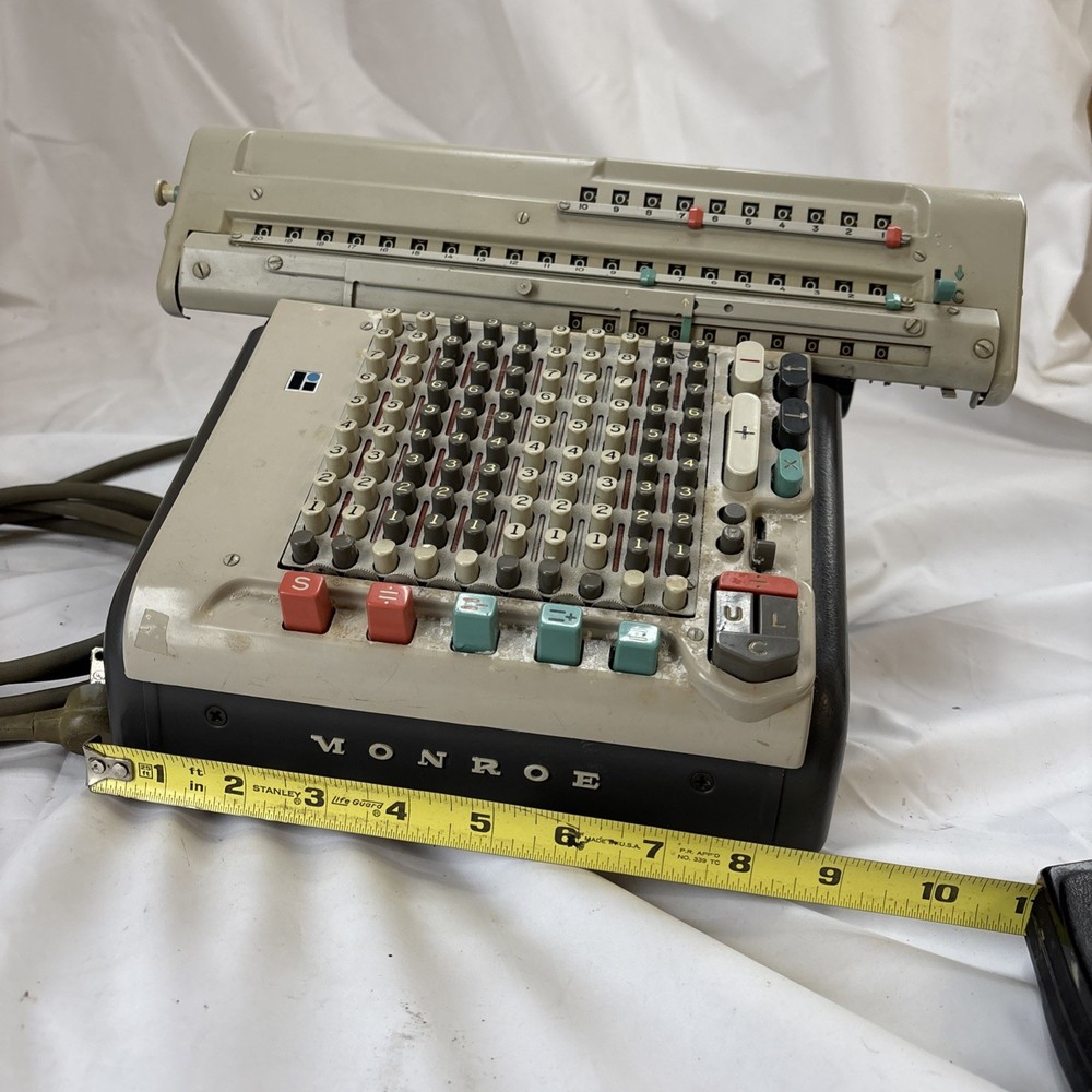 Monroe Electromechanical Calculator Monromatic AddingMachine 1940s 50s UNTESTED