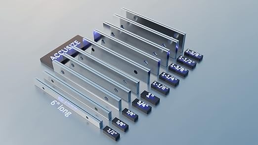 1/8'' Thickness 10 Pairs Precision Parallel Sets, 6'' Length for Machine Setup