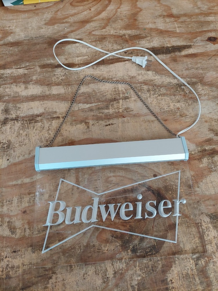 Budweiser Classic Bow Tie LED Lighted Bar Pub Sign