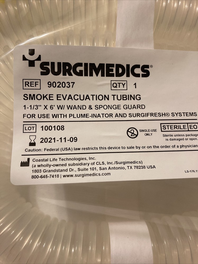 Surgimedics. Smoke Evacuation Tubing.