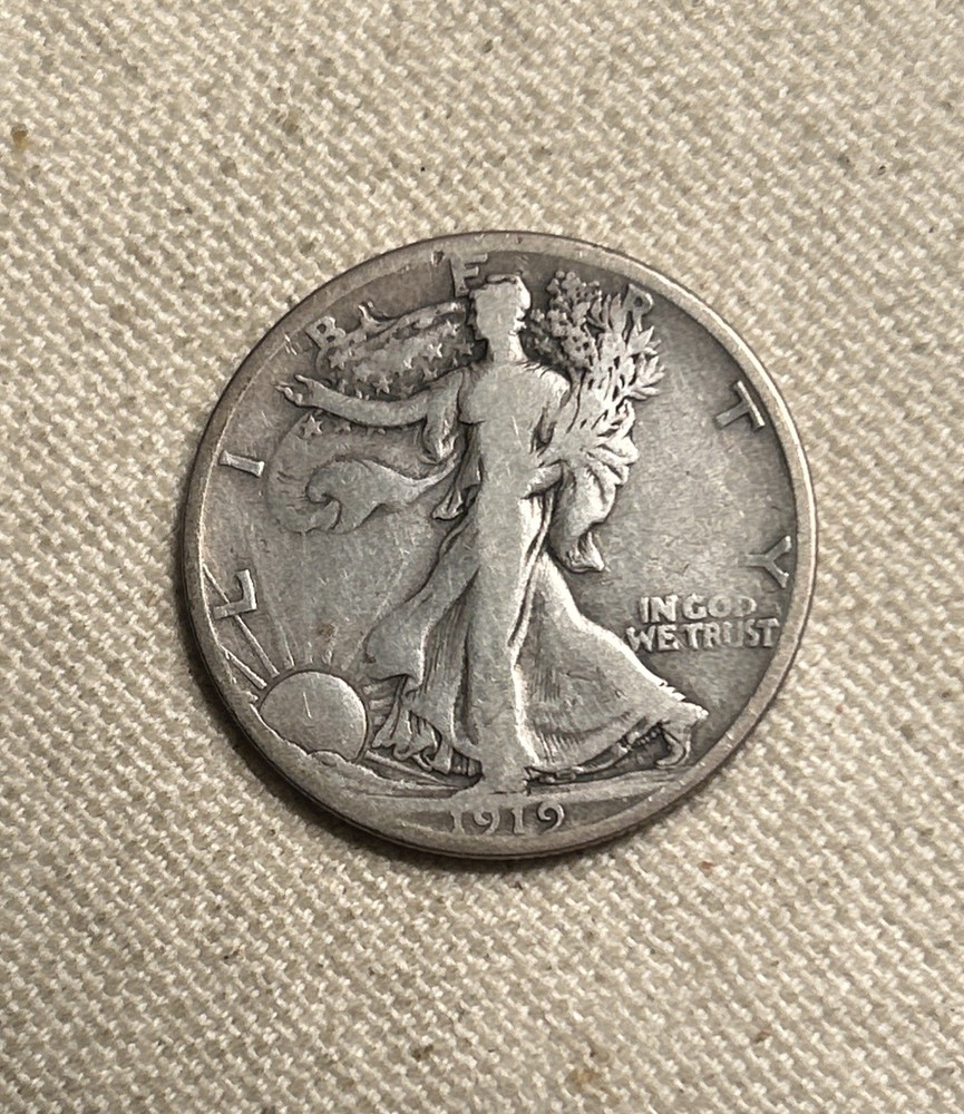 1919 S Walking Liberty Half Dollar MM