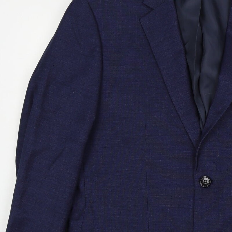 H&M Mens Blue Polyester Blend Suit Jacket Size L