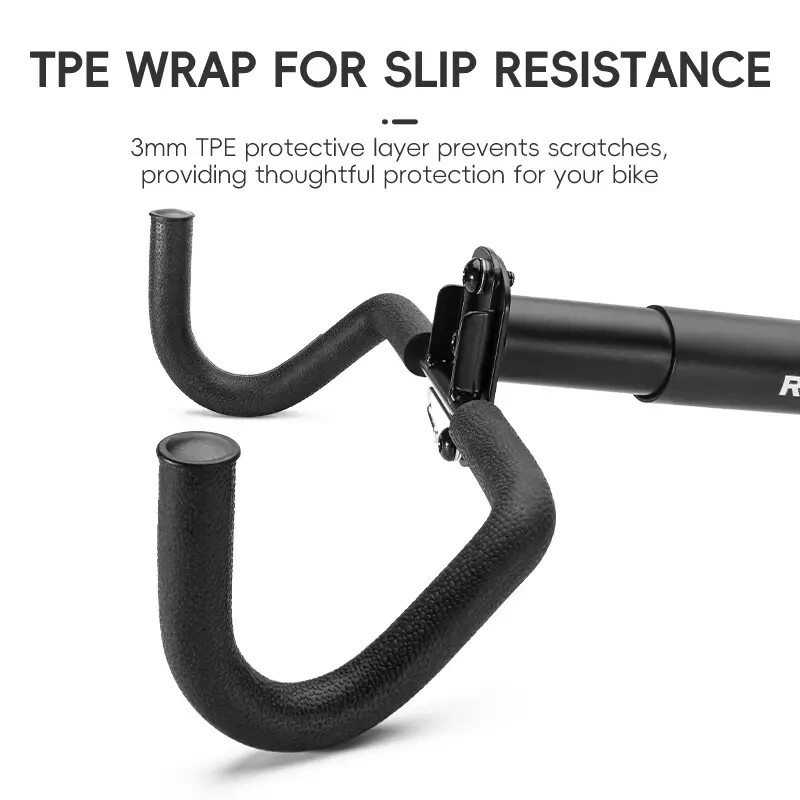 ROCKBROS Bicycle Wall Hanger Retractable Parking Stand Carbon Steel Storage Rack