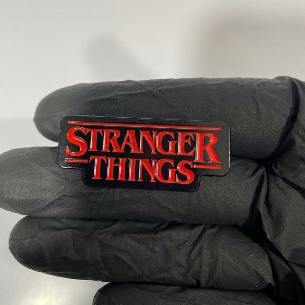 Stranger Things Logo Enamel Pin (New)