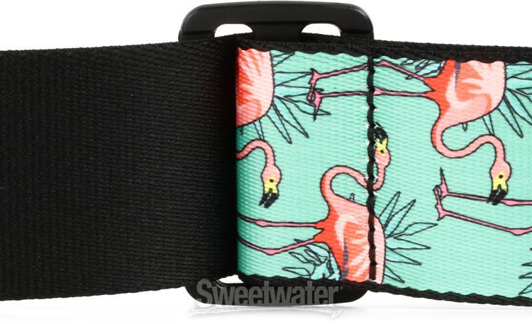 Levy's MPD2 Polyester Guitar Strap - Flamingos