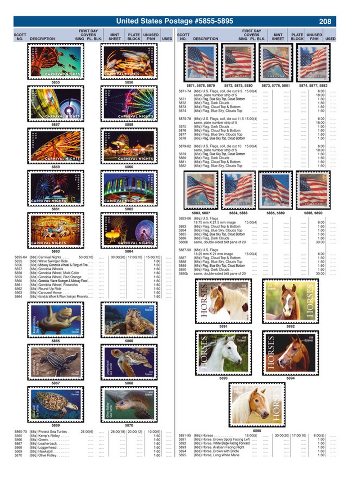 H.E. Harris US/BNA Postage Stamp Catalog 2025 - US Reference Book - Price Guide