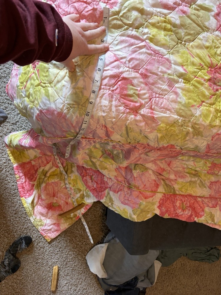 Vintage Floral Bedspread King Size