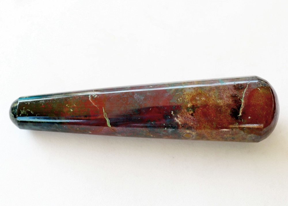 Polished Bloodstone Massage Wand (BLD91)