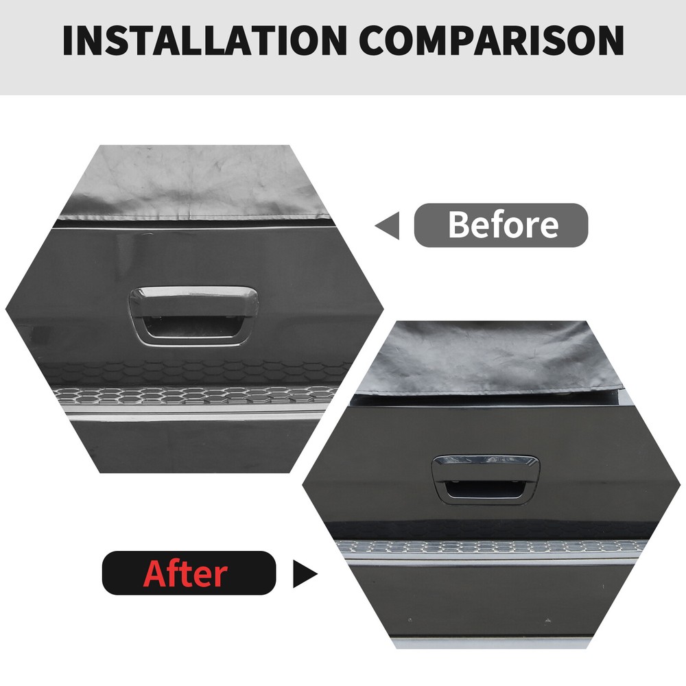 Tailgate Back Door Handle Decor Cover Trim Shell for Grand cherokee /Durango 14+