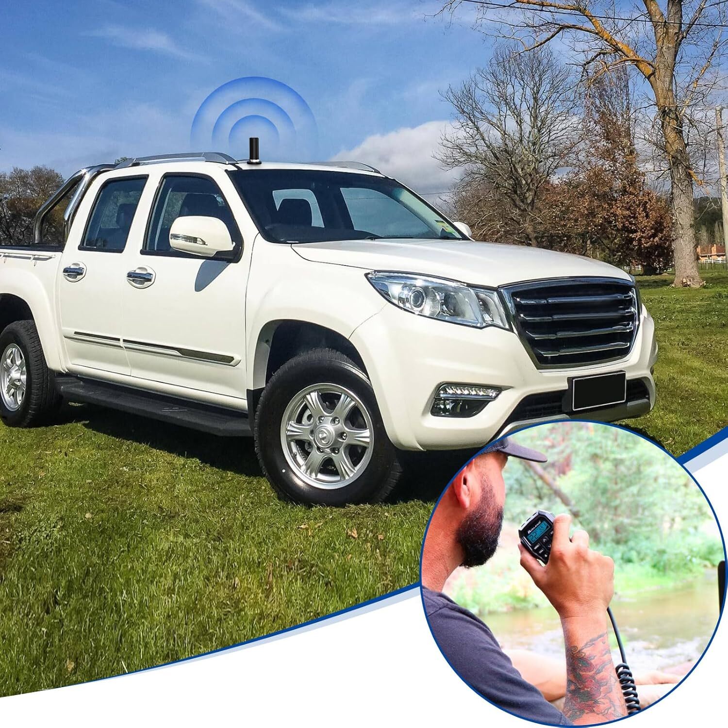 Ham Radio Antenna Dual Band VHF UHF 136-174MHz 400-470MHz NMO Mount PL259 Male