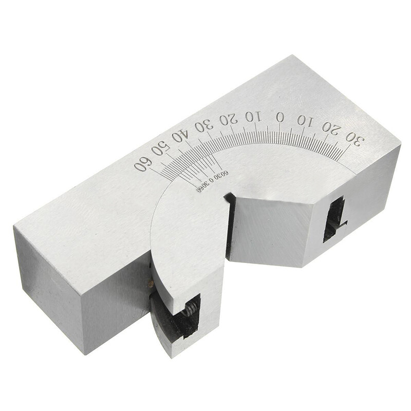 0°-60° Adjustable Angle Block Set V Angle Gauge Block Precision Micro Milling AO