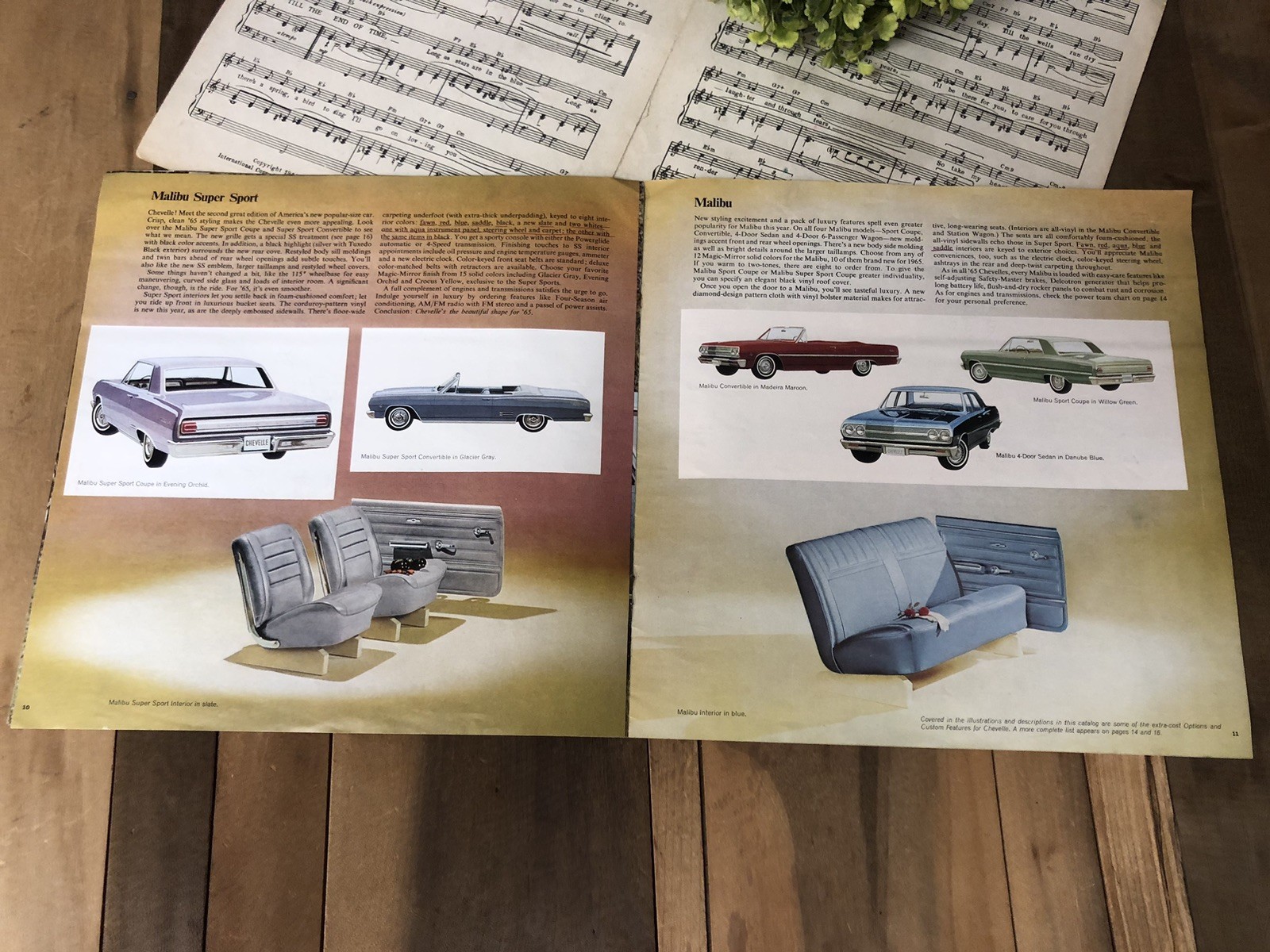 1965 Chevrolet Chevelle Malibu Super Sport SS Wagon 300 Original Sales Brochure