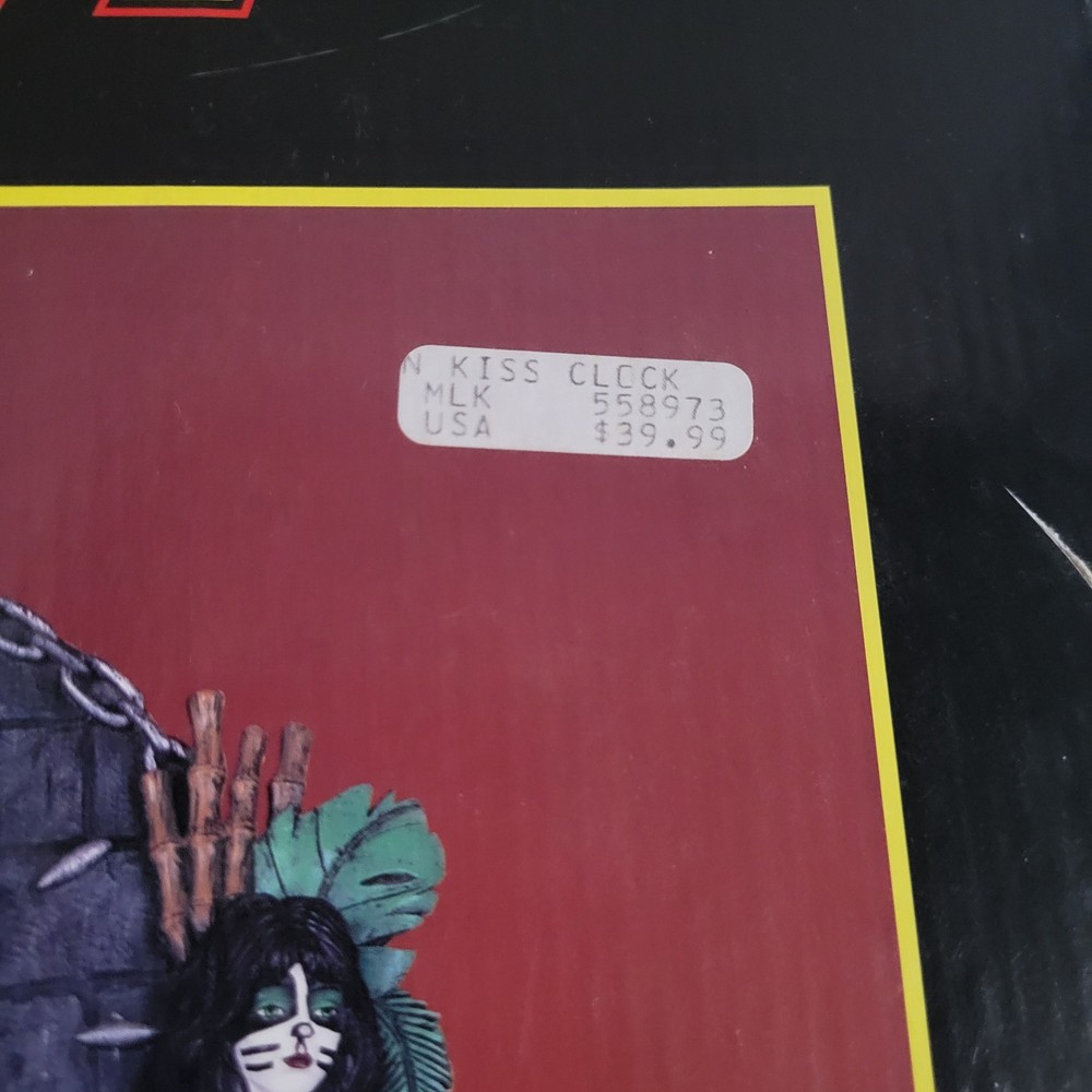 KISS Vintage 1998 SPENCER GIFTS Pendulum Wall Clock