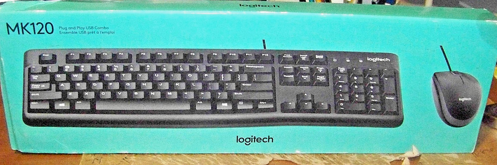 Logitech MK120 USB  Keyboard and Mouse Combo Kit - New Sealed