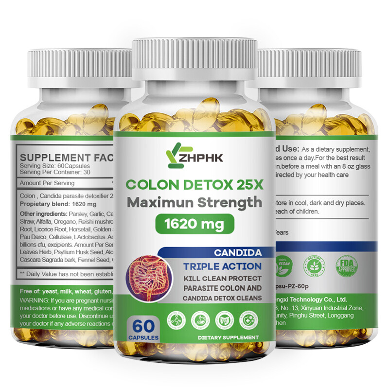 Remove Parasite ANTI PARASITE & CANDIDA DETOX Body Cleanse ULTRA FLASH COLON 60