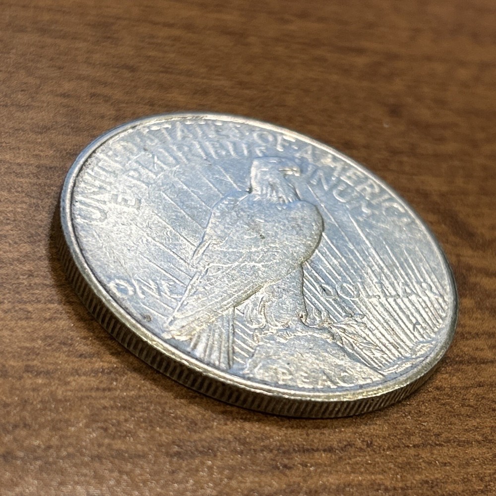1925-S $1 Peace Silver Dollar AU+
