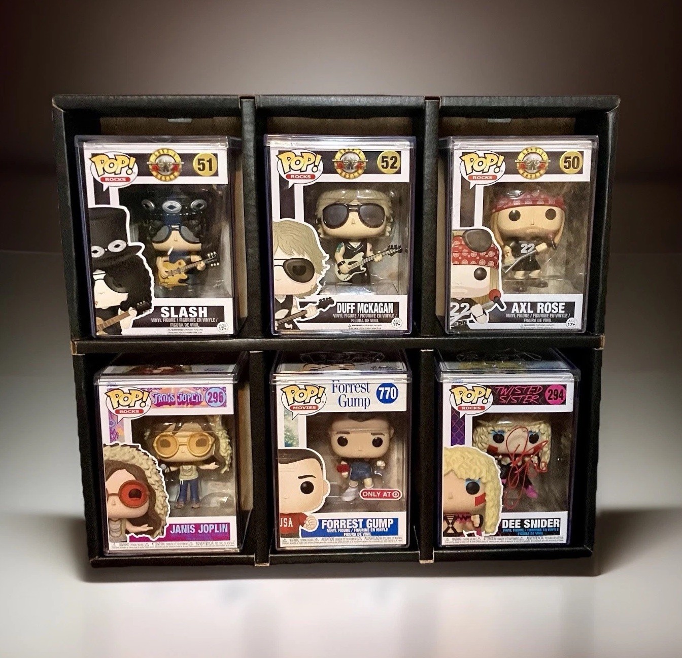 Funko Pop Display shelf Kubbie BLACK.  FITS HARD STACKS,  ARMOR & THRILLJOY