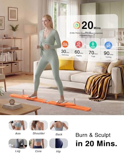 Pliates Board - Multifunctional Anti-Slip Silent Basic-Orange Pilates Board