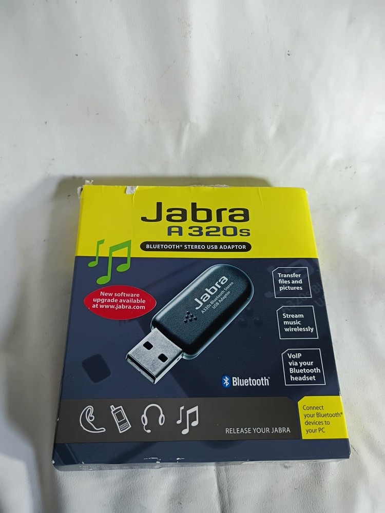 Jabra A320s USB Bluetooth Adapter Class 1 - Open Box, Complete, Box Wear