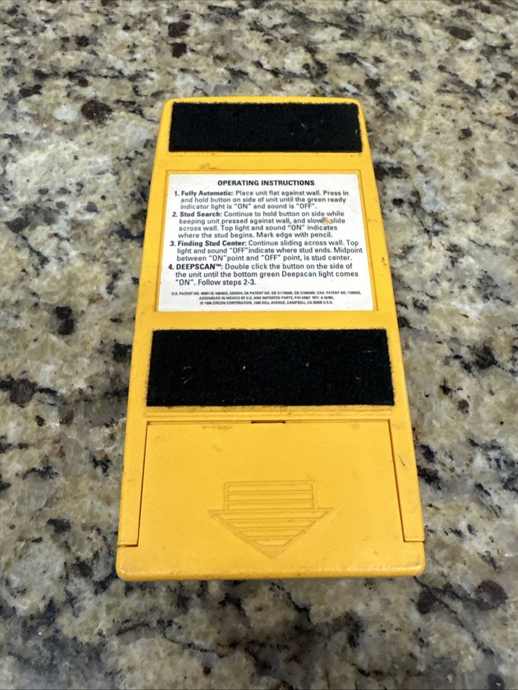 Zircon StudSensor Pro 4.0 Stud Finder with DeepScan Technology - Tested Working