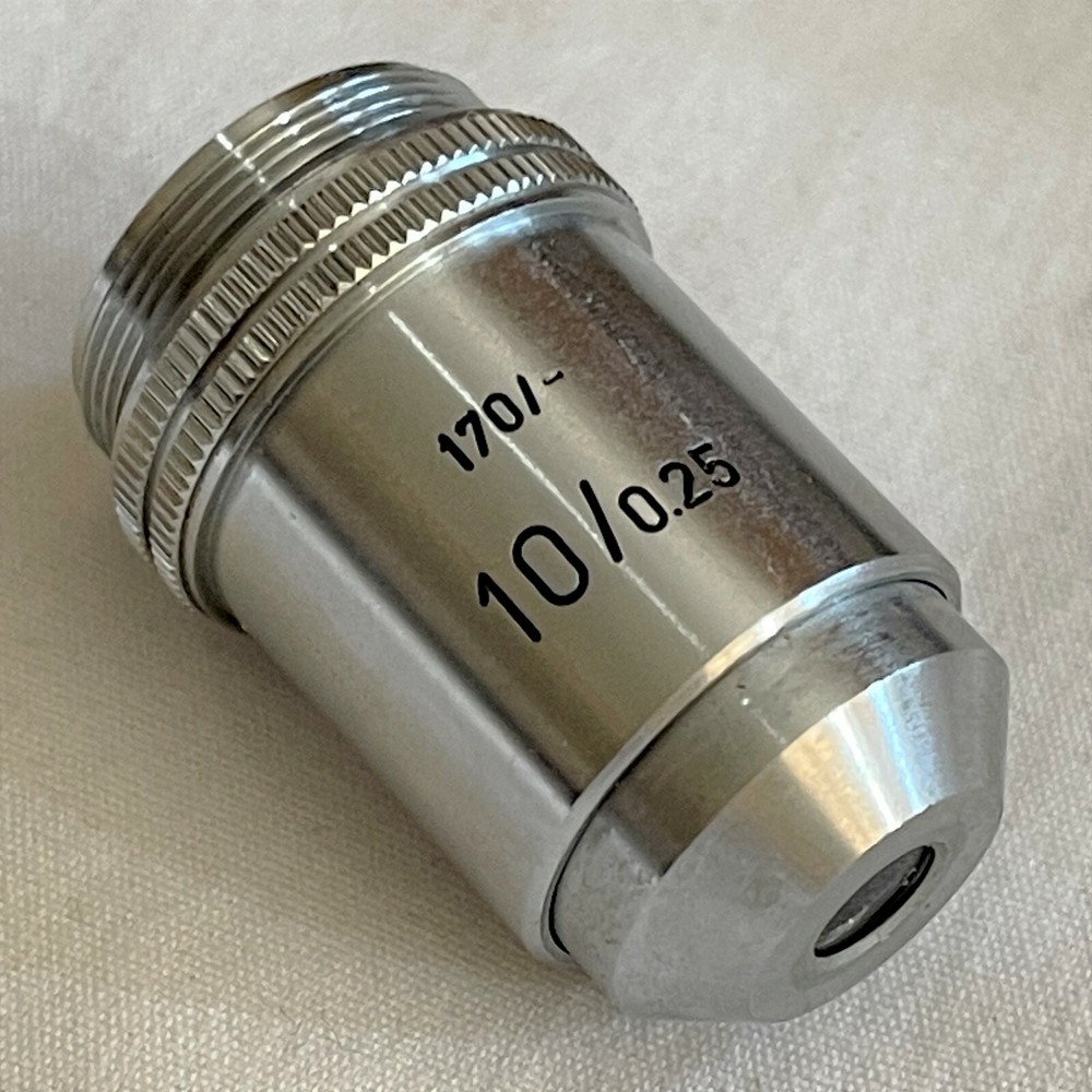Leitz Microscope Objective 170/- 10x/0.25