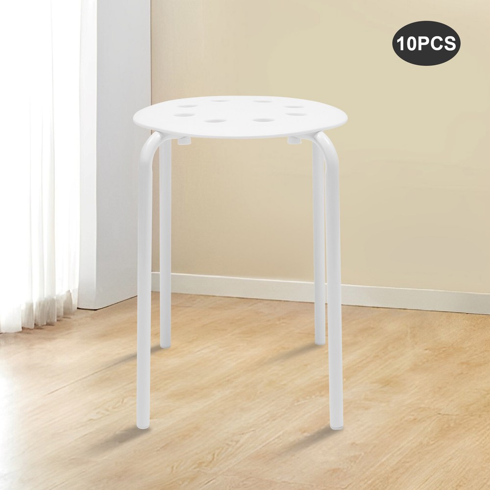 10 x Plastic Stacking Stools for Kids Students Classroom Home Kitchen Garden