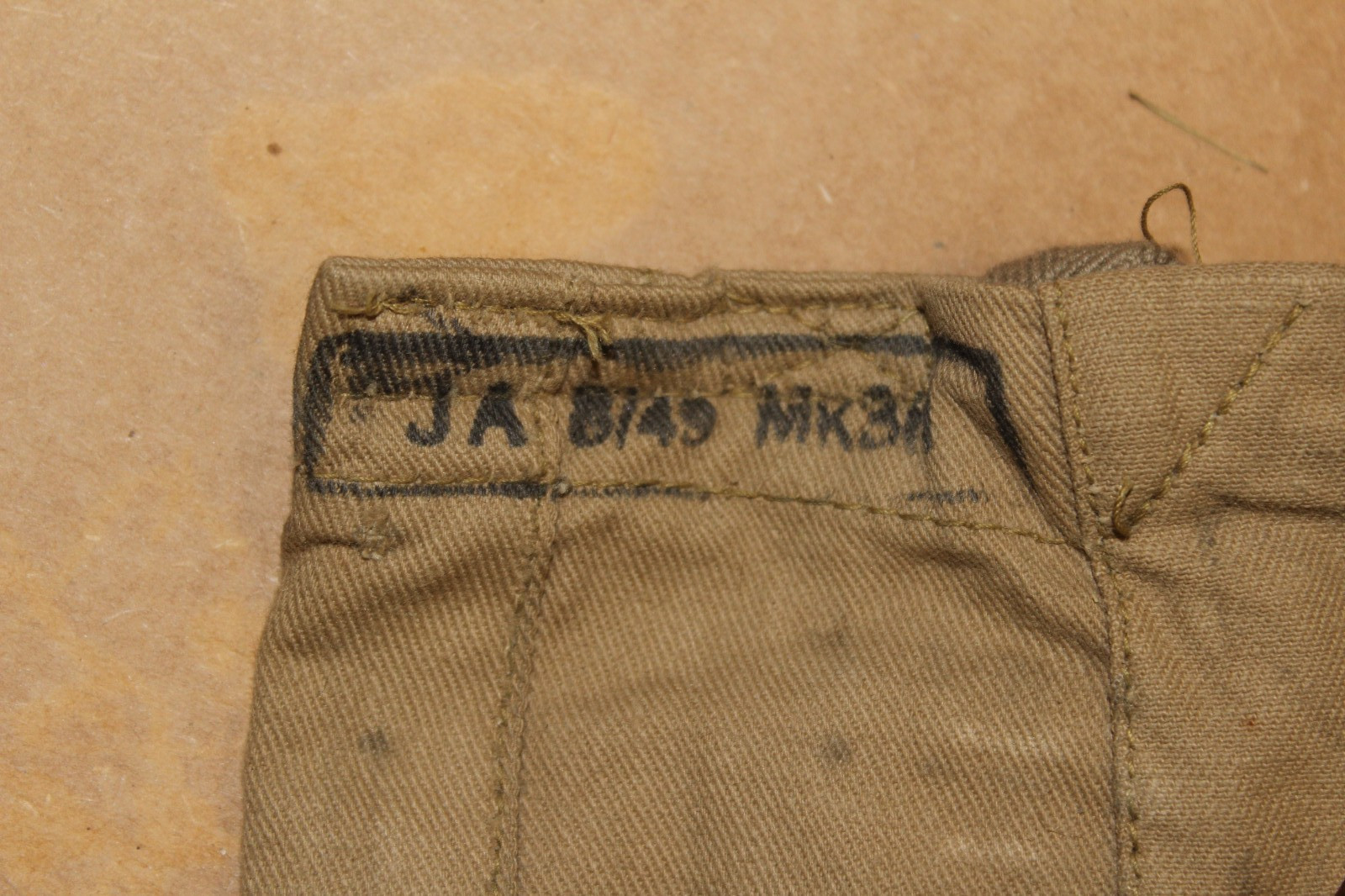 Enfield rifle canvas 50 rd 5 pocket .303 bandolier #BINR14